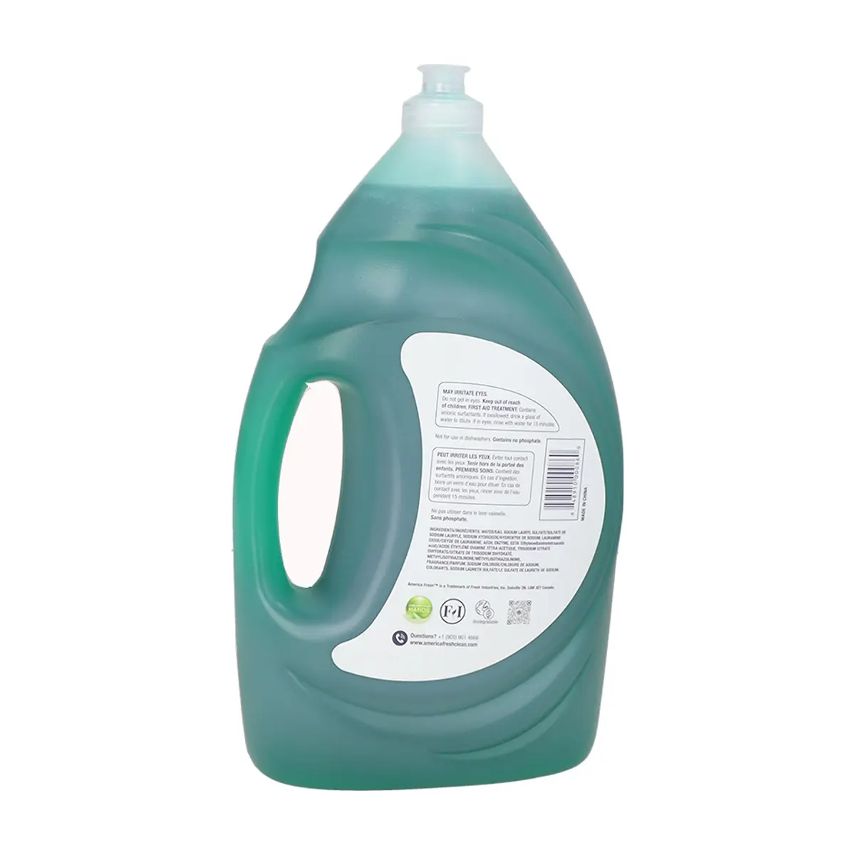 Detergente lavavajillas verde fragancia lima America Fresh (1.76 L) - Miniatura 2