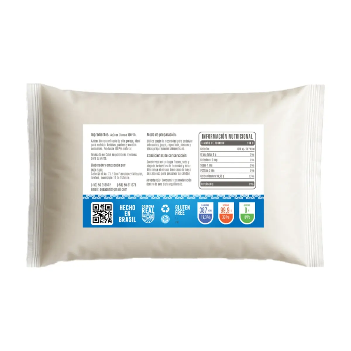 Azúcar blanca refinada Cosecha Real (2 x 1 kg / 2.2 lb) - Thumbnail 3