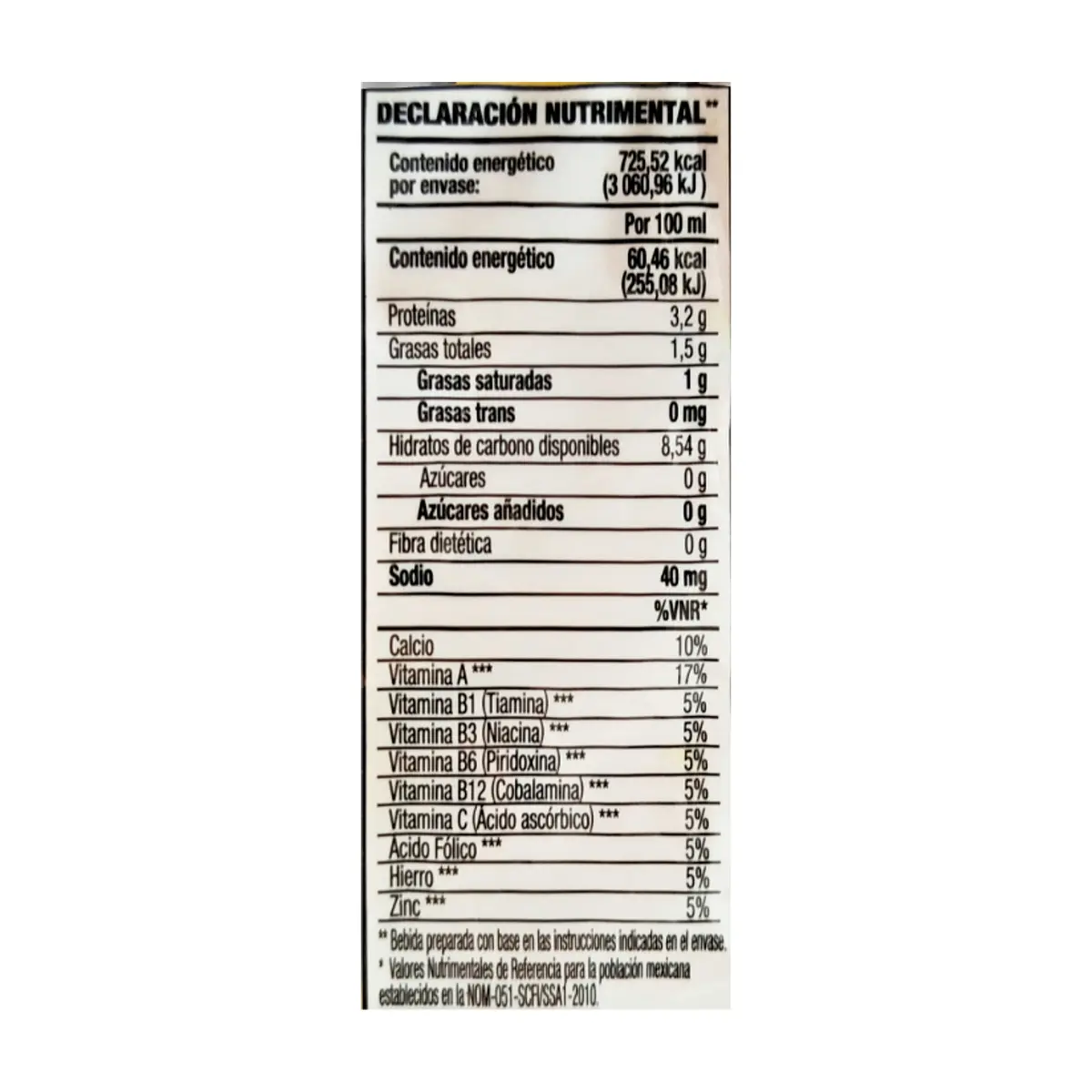 Polvo para preparar atole sabor fresa fortificado con vitaminas y minerales Great Value (45 g / 1.59 oz) - Thumbnail 4
