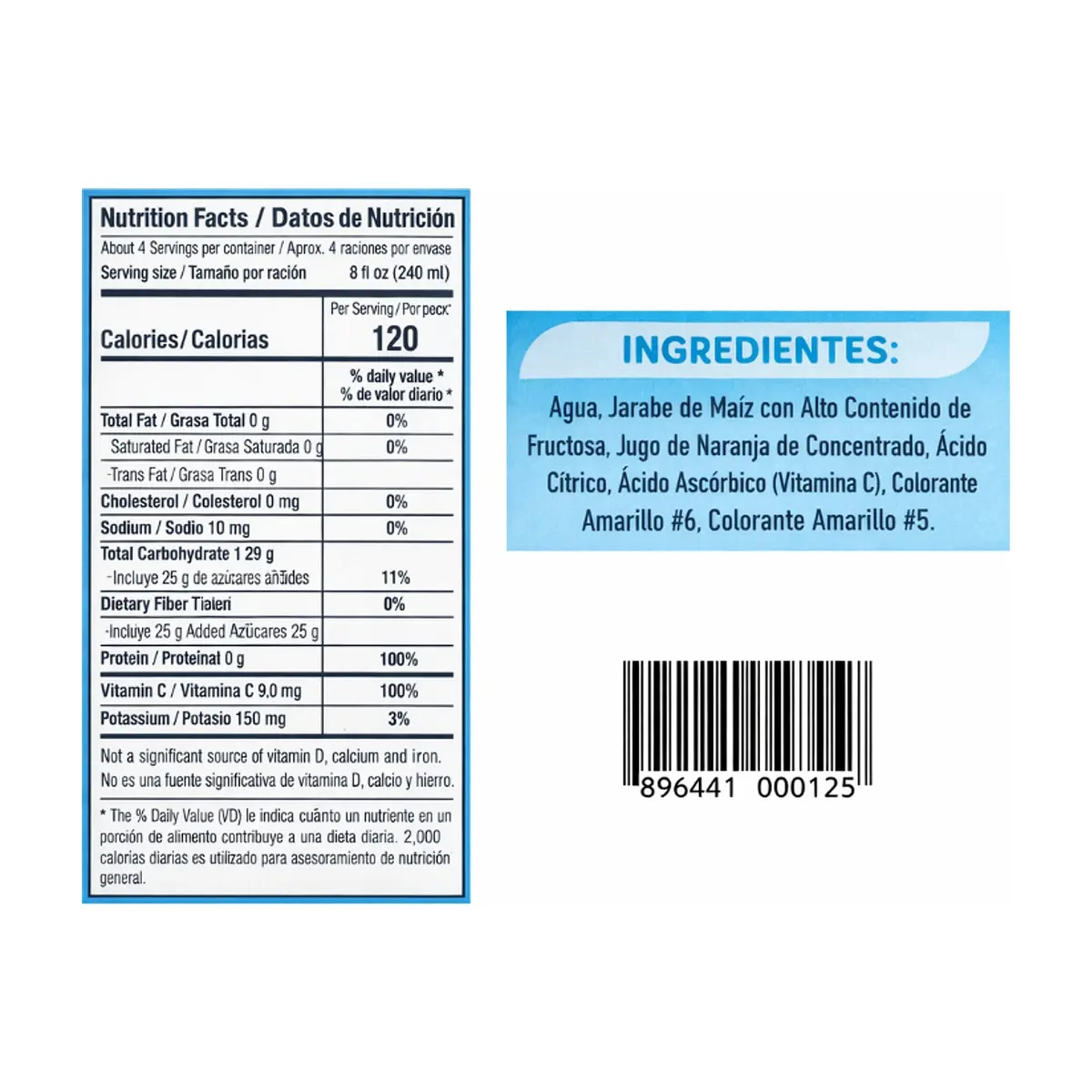 Néctar sabor naranja Goliath (946 ml / 32 fl oz) - Thumbnail 2