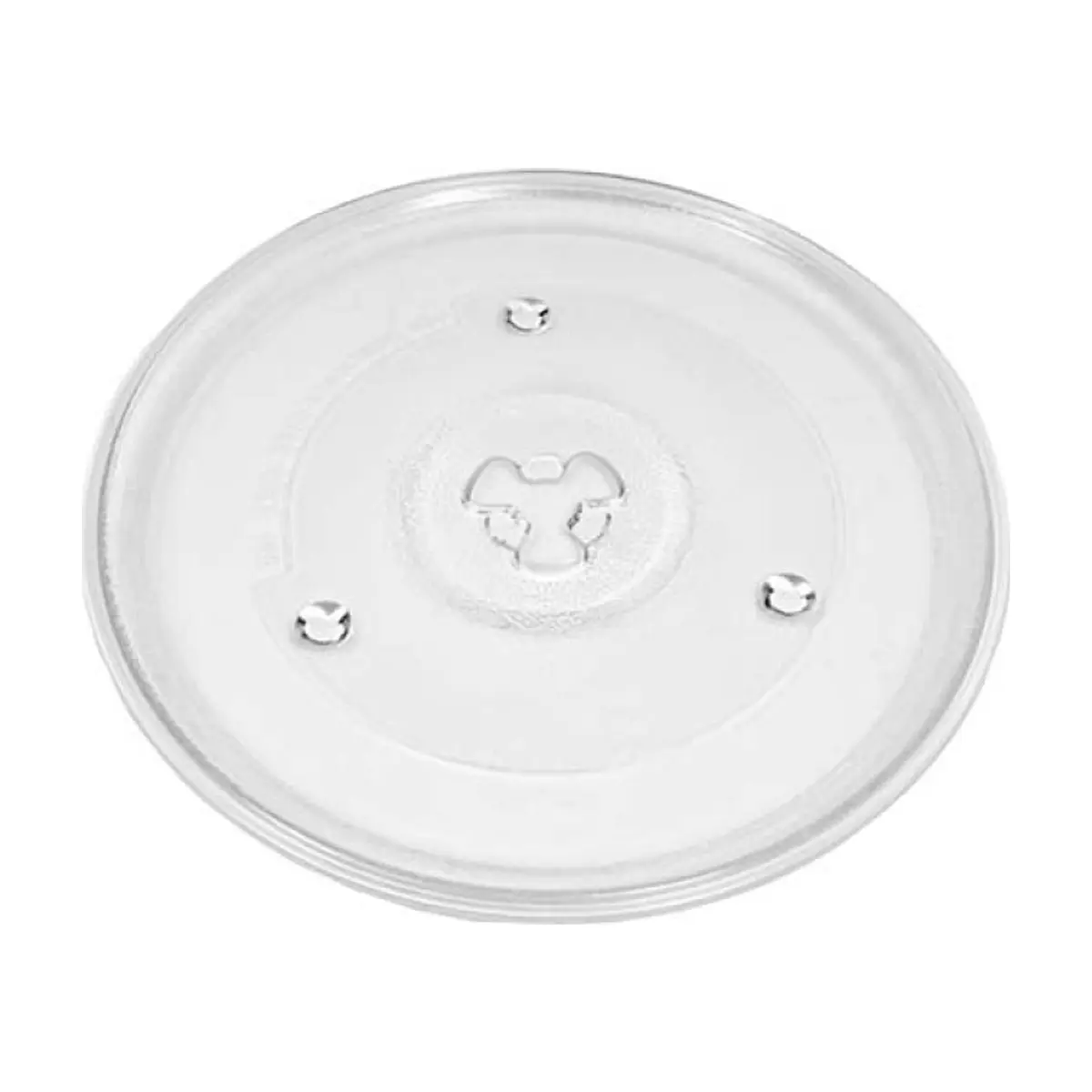 Plato de cristal para microondas de vidrio 27 cm CM - Thumbnail 2