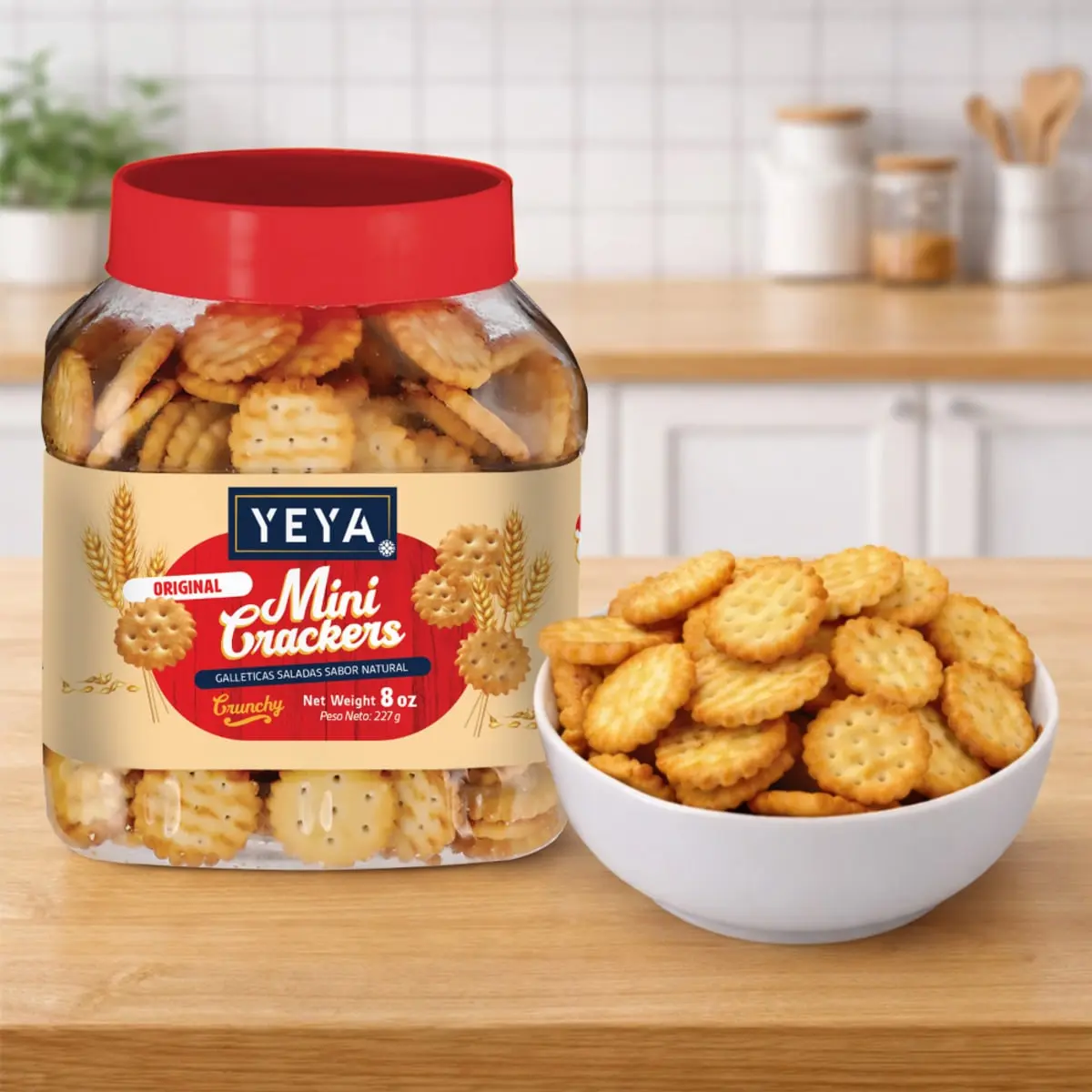 Galleticas saladas sabor original YEYA (3 x  227 g ) - Thumbnail 4