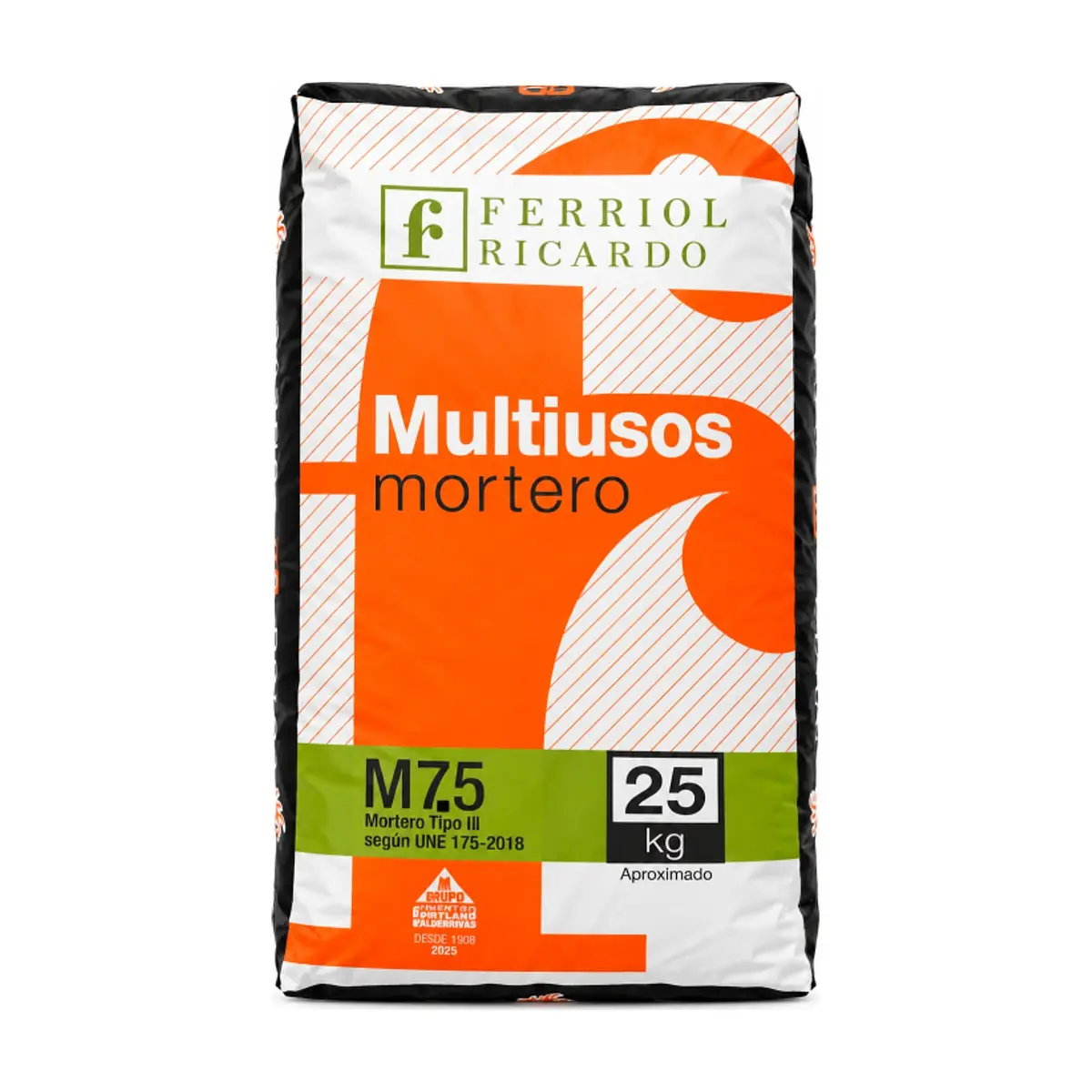 Mortero multiusos M7.5 tipo III Ferriol Ricardo (25 kg / 55 lb)