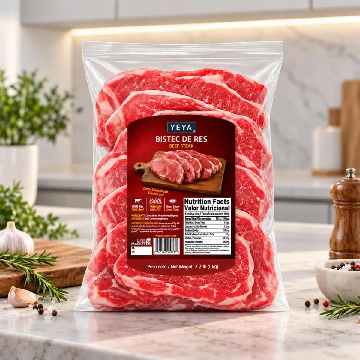 Bistec de res YEYA (1 kg / 2.2 lb) - Miniatura 3