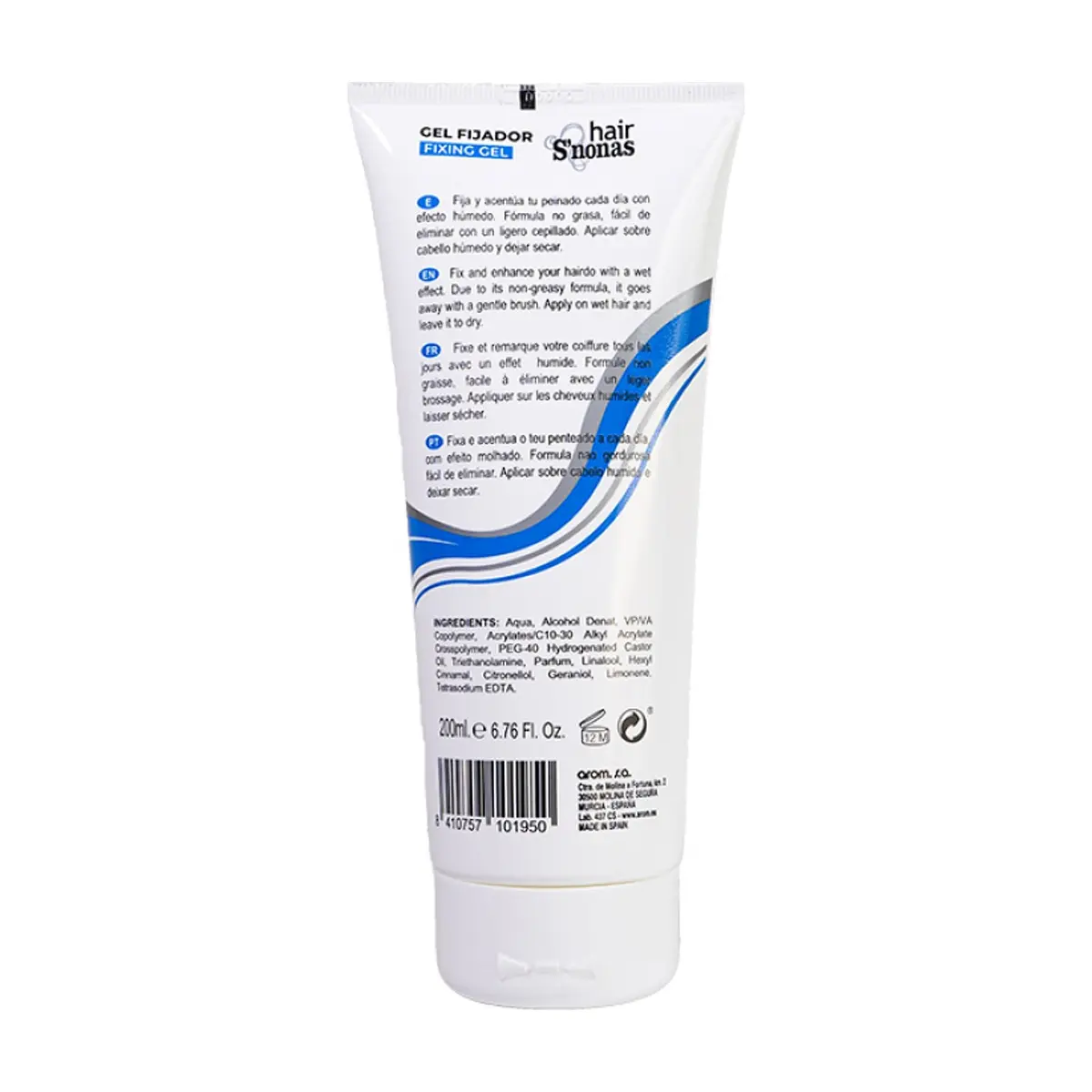 Gel fijador de efecto mojado para cabello S´nonas (200 ml / 6.76 fl oz) - Thumbnail 2