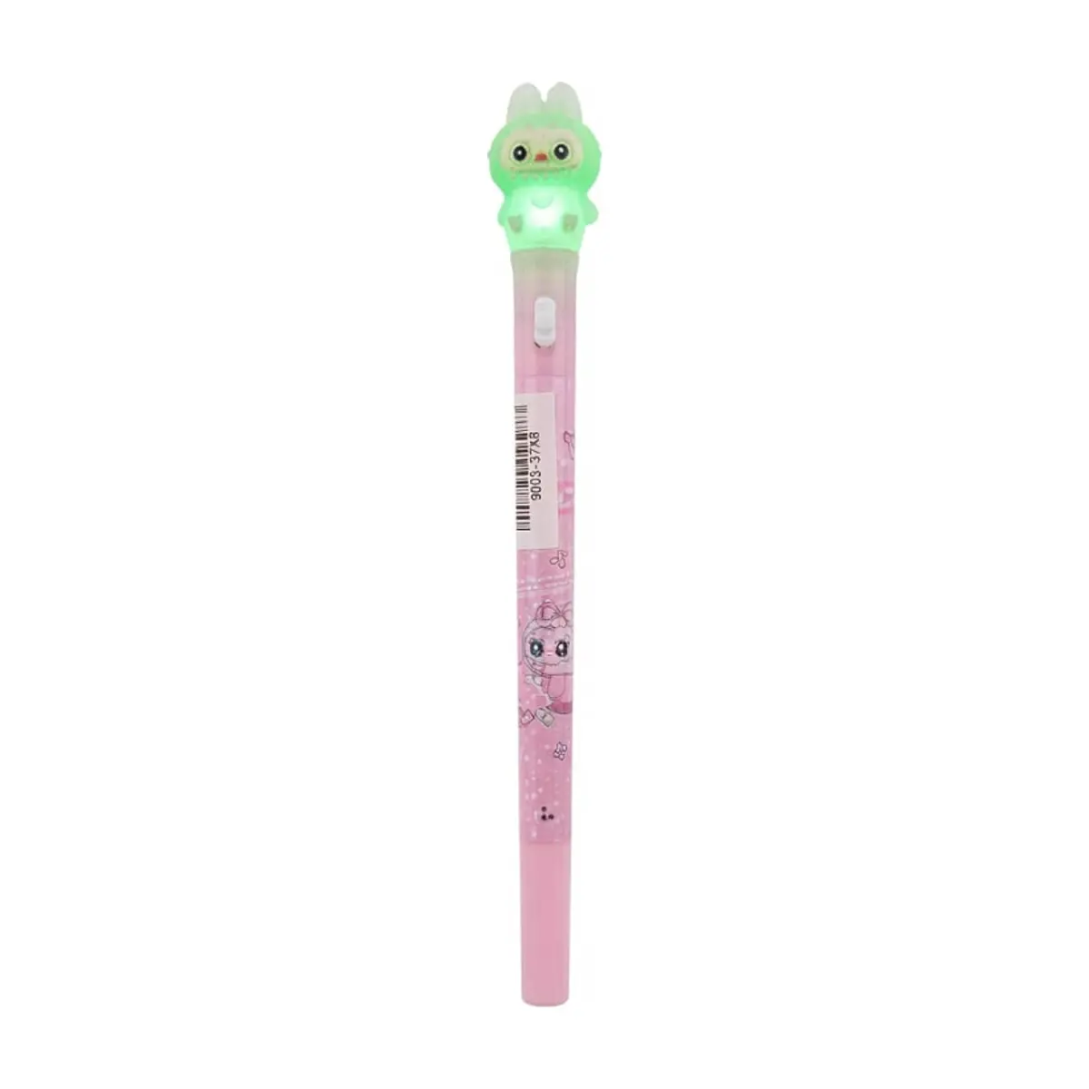 Bolígrafo de gel rosado diseño de Labubu Gutza - Imagen 1