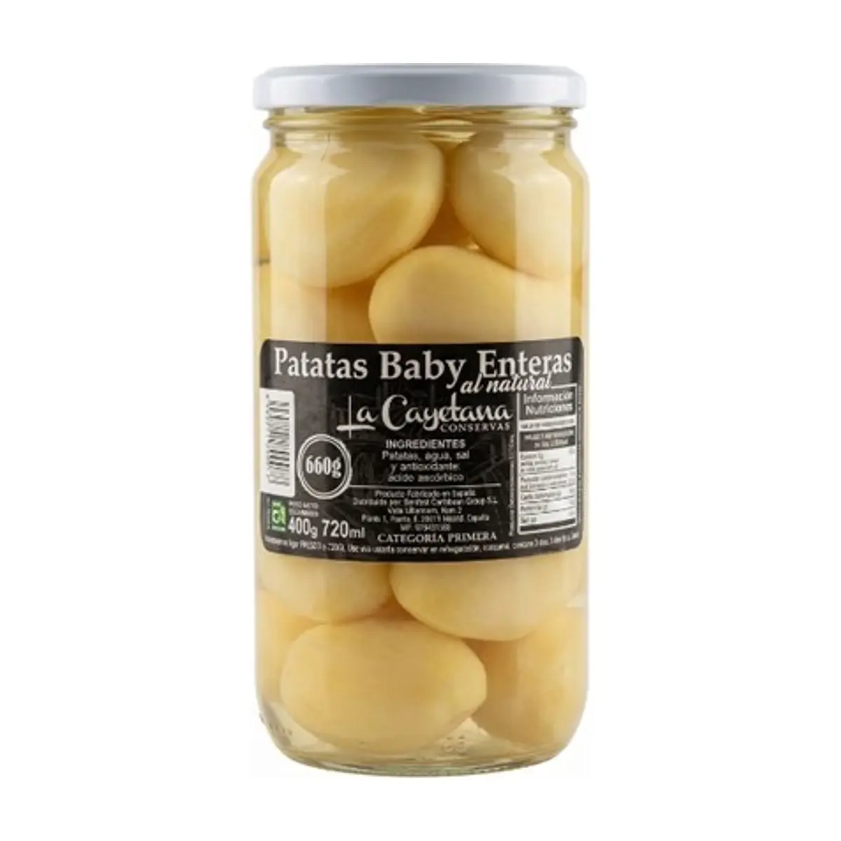 Patata Baby Entera al Natural (660g) LA CAYETANA