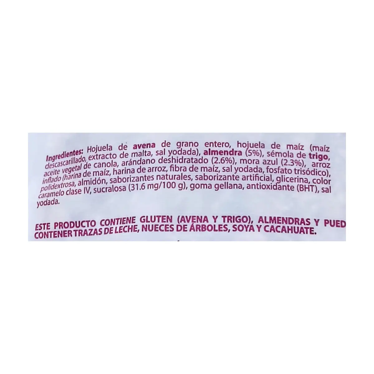 Cereal de granola sin azúcar con arándanos y mora azul Granvita (180 g / 6.3 oz) - Thumbnail 7