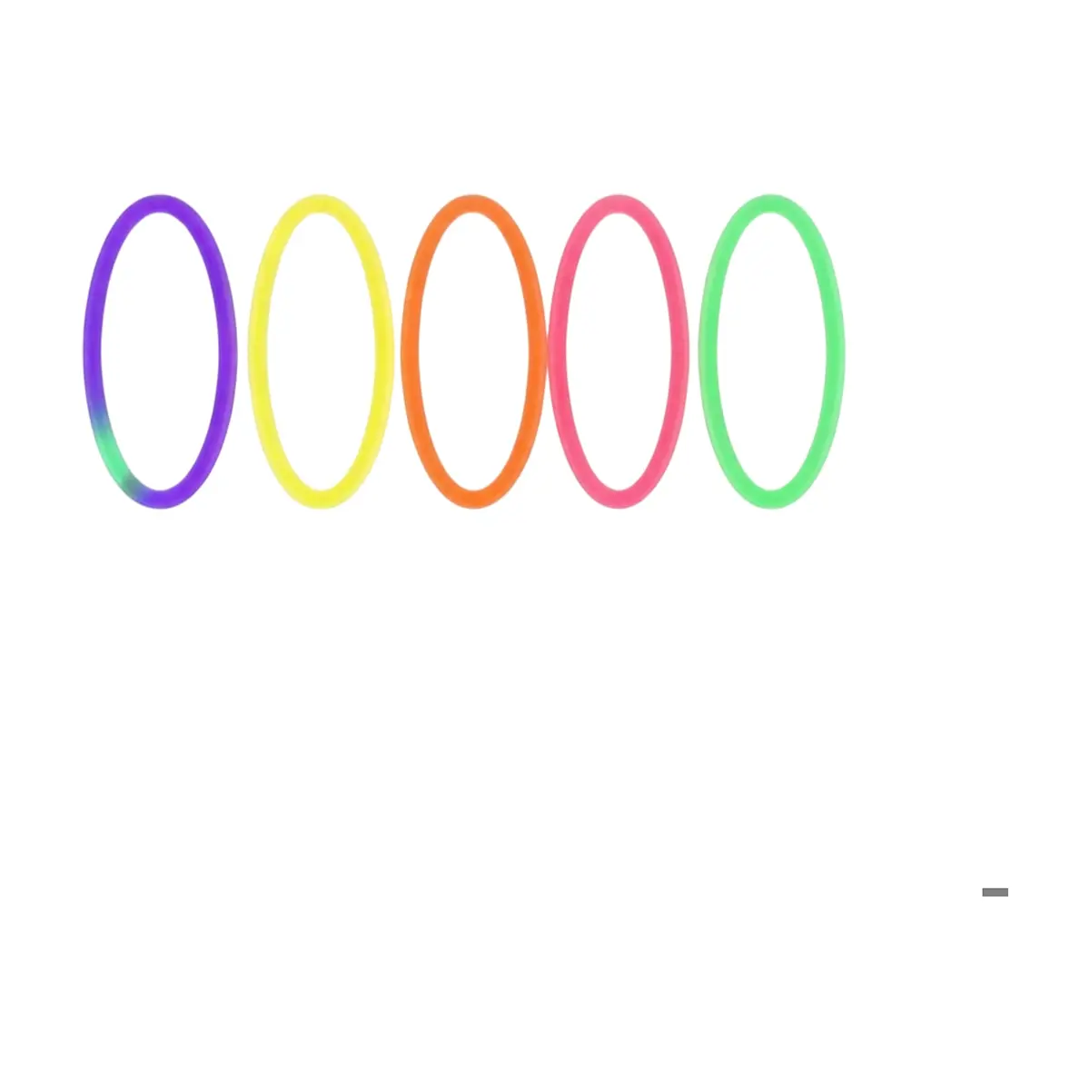 Pulseras fluorescentes coloridas Torbex (5 U)