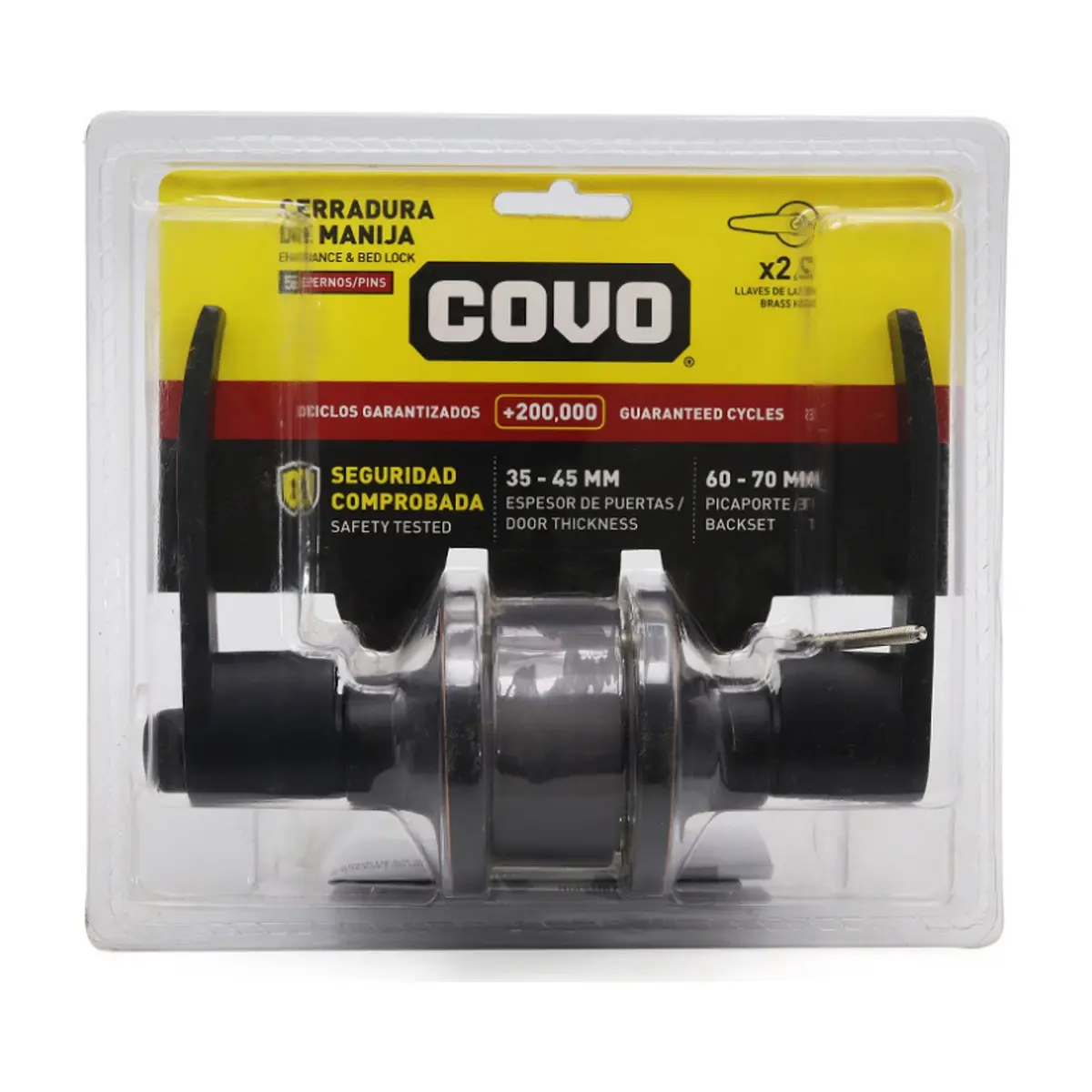 Cerradura de manija Covo DL-6411B-ORB - Thumbnail 3