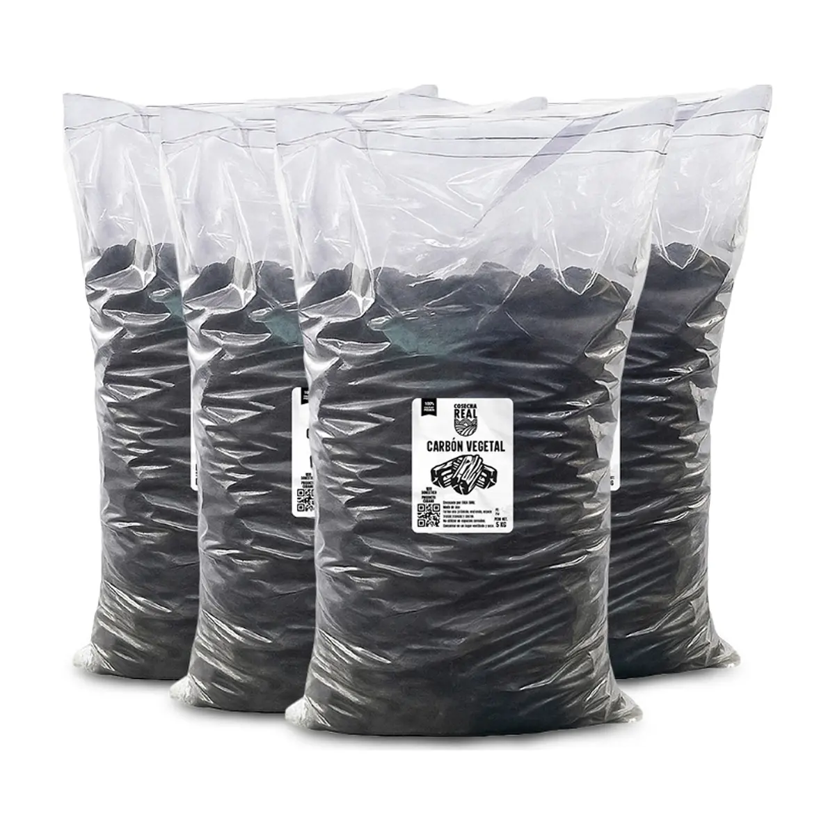 Carbón vegetal Cosecha Real (4 x 5 kg / 11 lb)