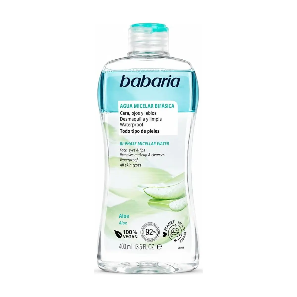 Agua Micelar Bifásica (400ml) BABARIA