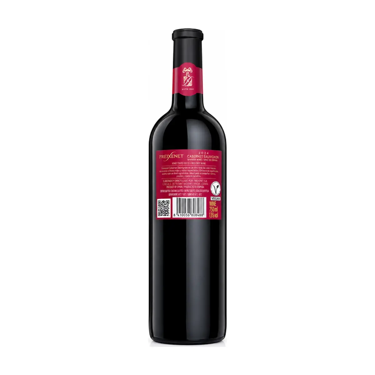 Vino tinto Cabernet Sauvignon Freixenet (750 ml) - 13% vol - Thumbnail 2