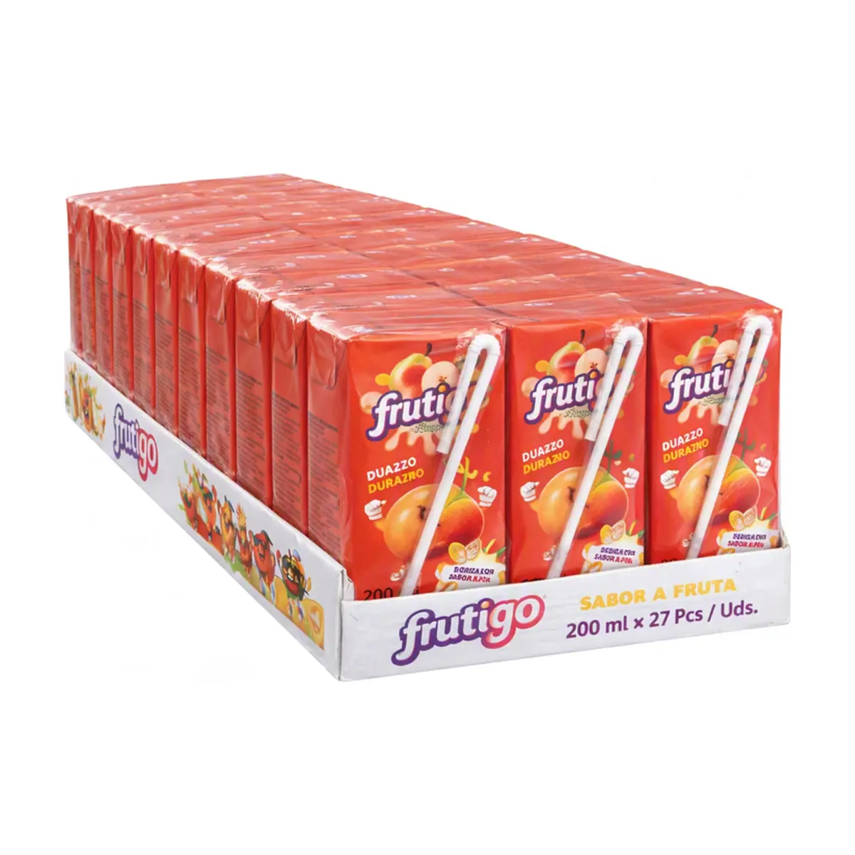 Bebida sabor a durazno Frutigo (27 X 200 ml / 6.76 fl oz)