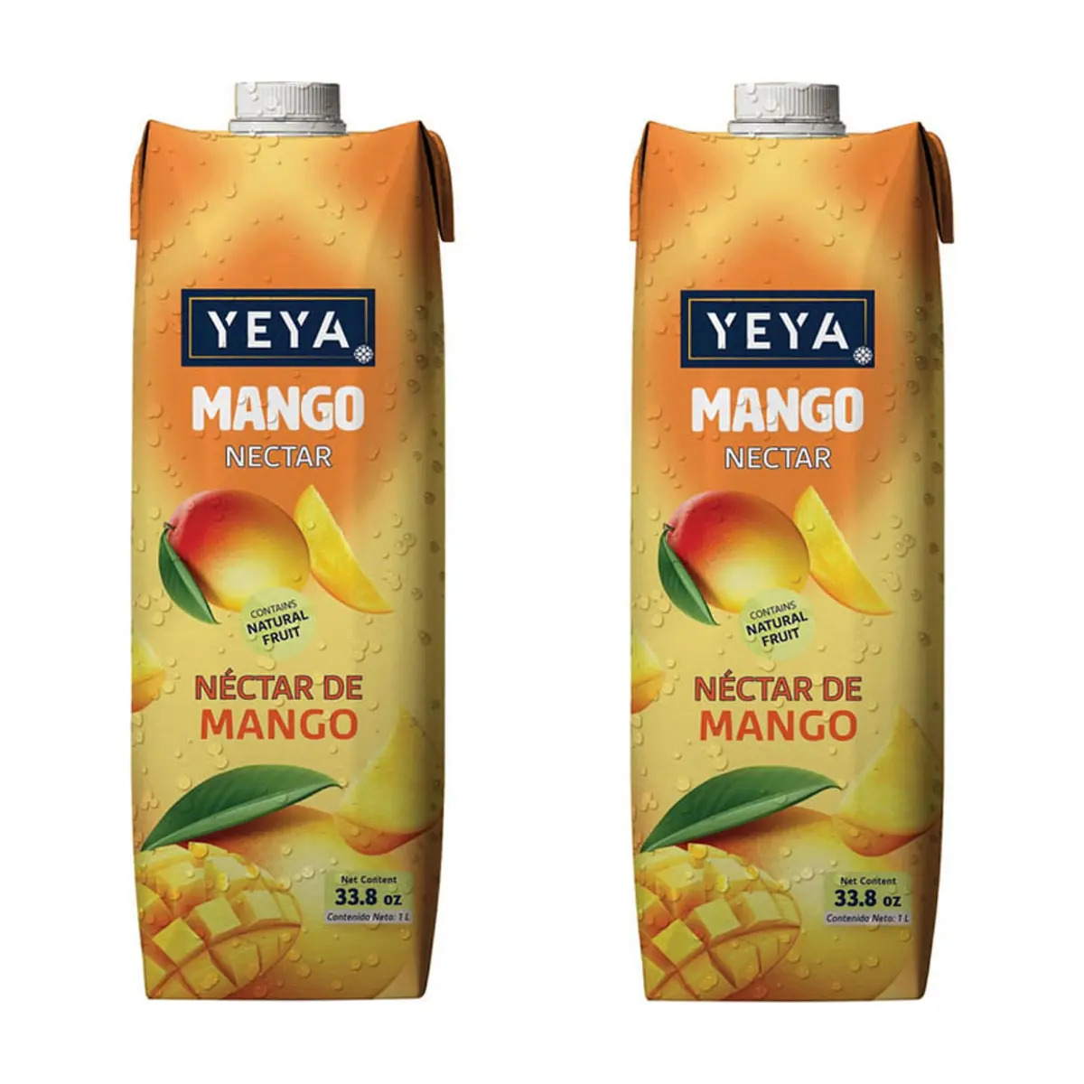 Néctar de mango YEYA (2 x 1 L / 33.8 fl oz)