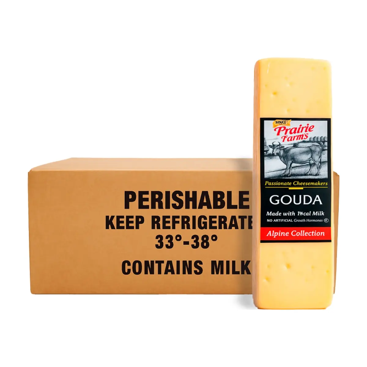 Queso tipo gouda Prairie Farms (2 x 2.5 kg / 5.5 lb)