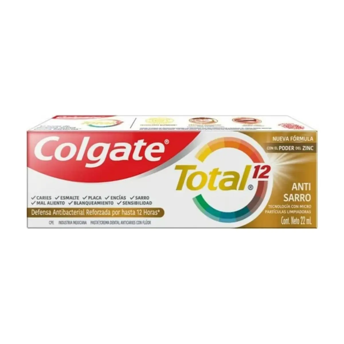 Pasta dental Colgate Total 12 (22 ml) - Thumbnail 2