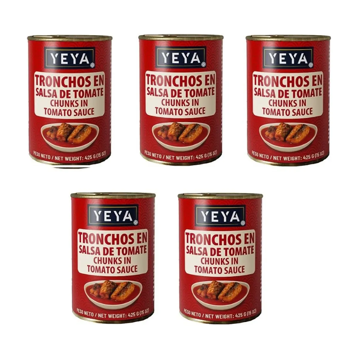 Tronchos en salsa de tomate YEYA (5 X 425 g / 15 oz)