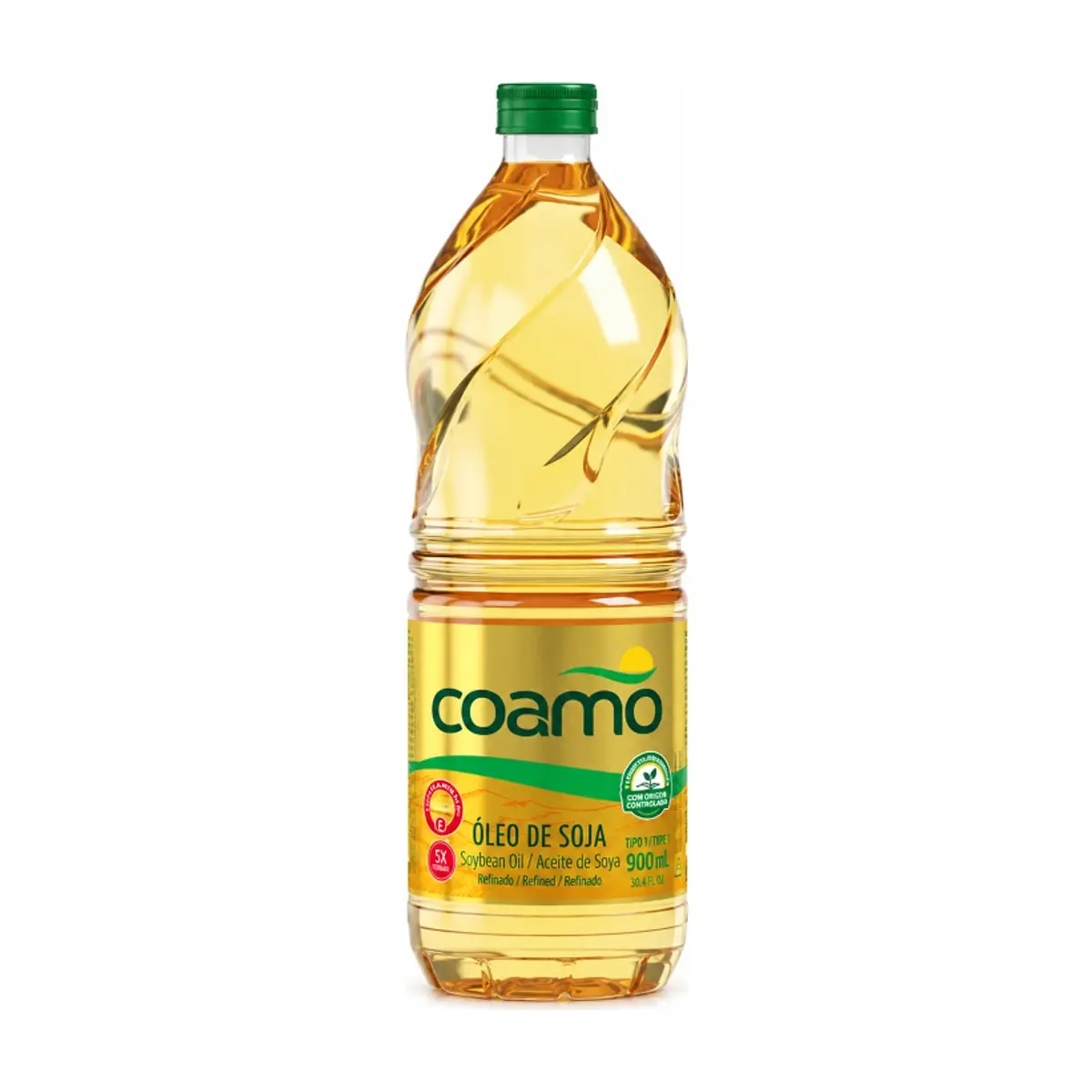 Aceite de soja refinado Coamo (900 ml) - Miniatura 1
