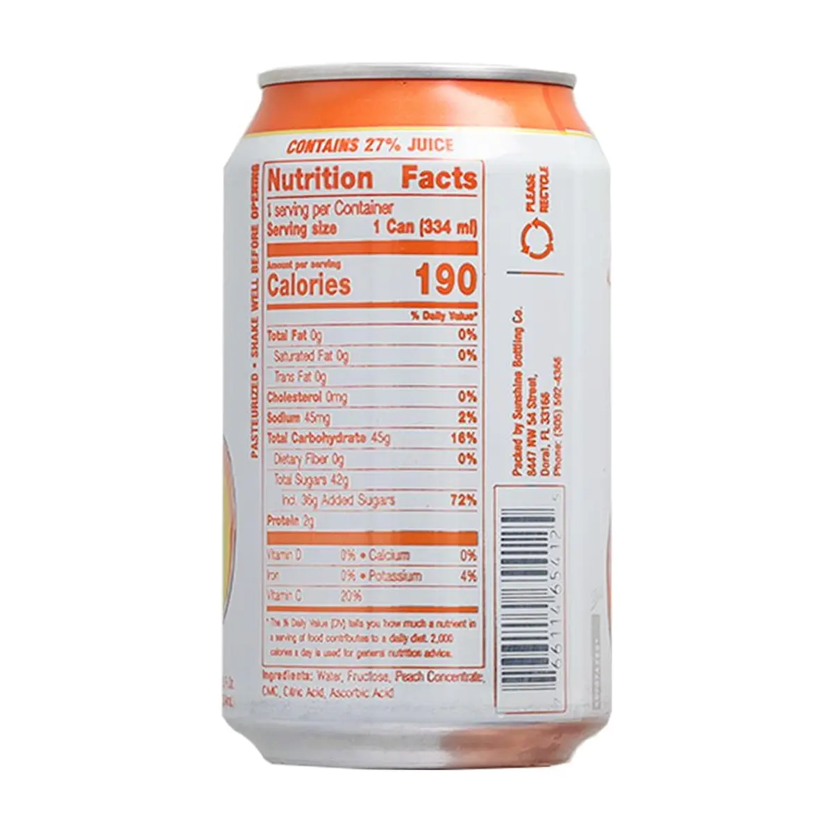 Néctar de melocotón Sunchy (334 ml / 11.3 fl oz) - Miniatura 2