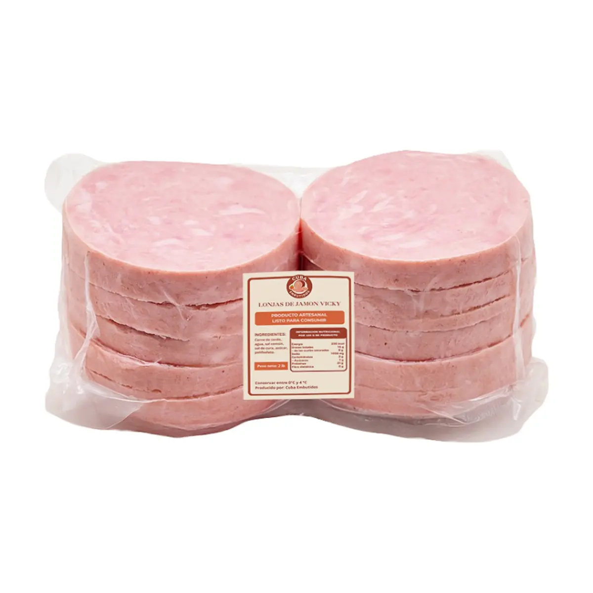Lonjas de jamón Vicky Cuba Embutidos (907 g / 2 lb)