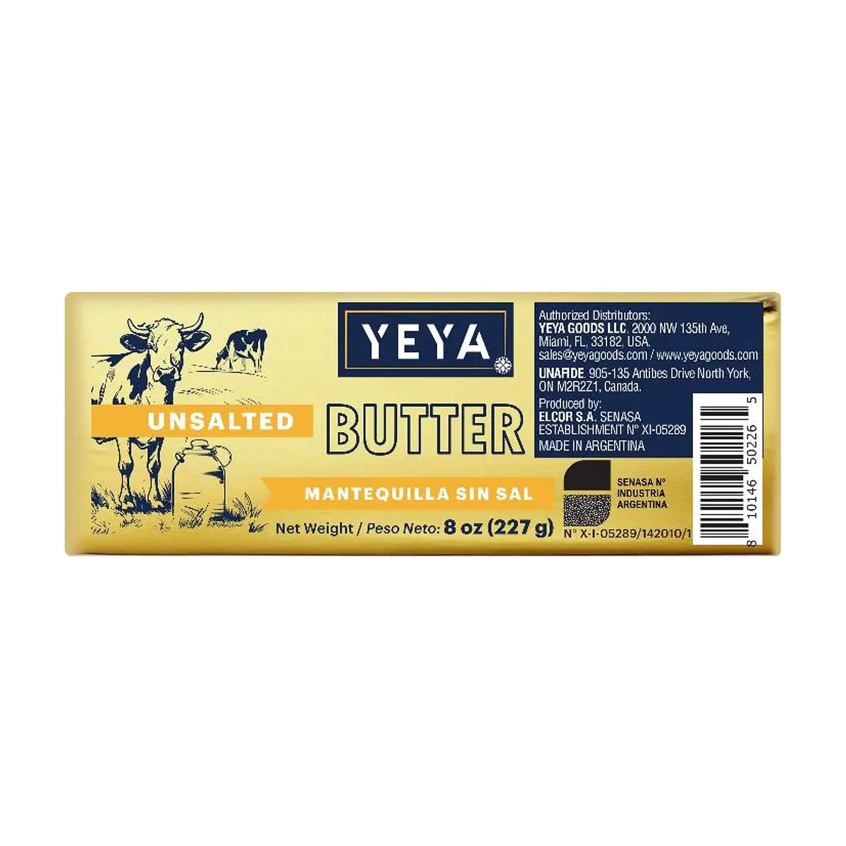 Mantequilla sin sal YEYA (227 g / 8 oz) - Thumbnail 3