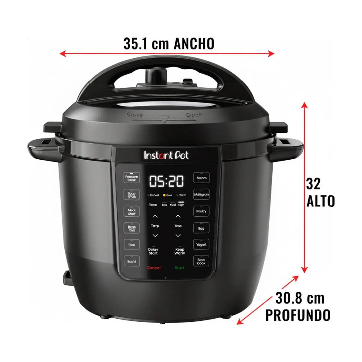Olla multiusos 5.7 L color negro Instant Pot Rio Gourmet - Thumbnail 2