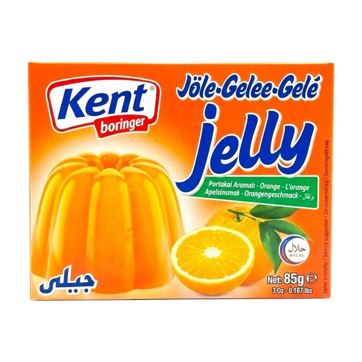 Gelatina con sabor a naranja Kent boringer (85 g / 3 oz) - Thumbnail 4