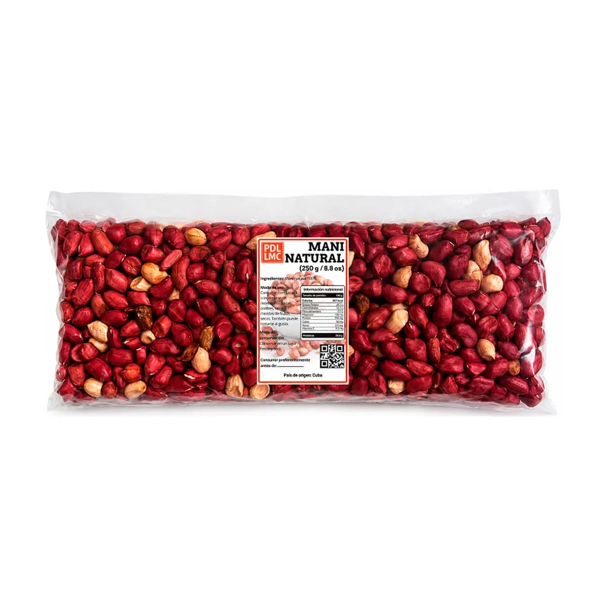 Maní natural PDL LMC (250 g / 8.8 oz)