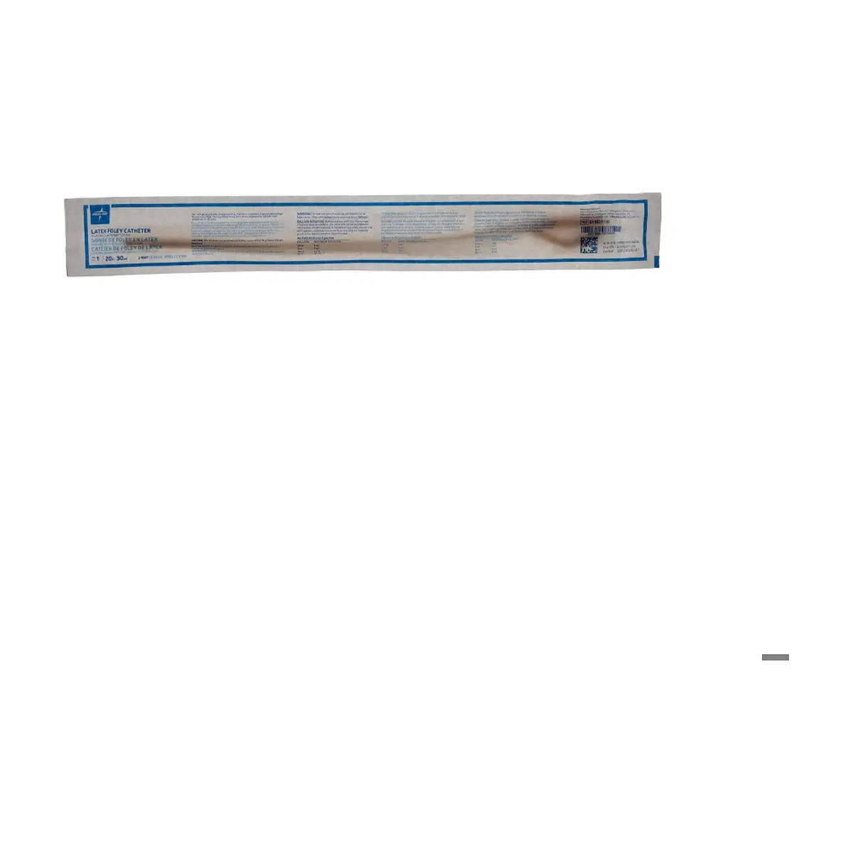 Catéter de foley 2 vias de látex con recubrimiento elastomérico de silicona 20 Fr 30 ml Medline - Thumbnail 2