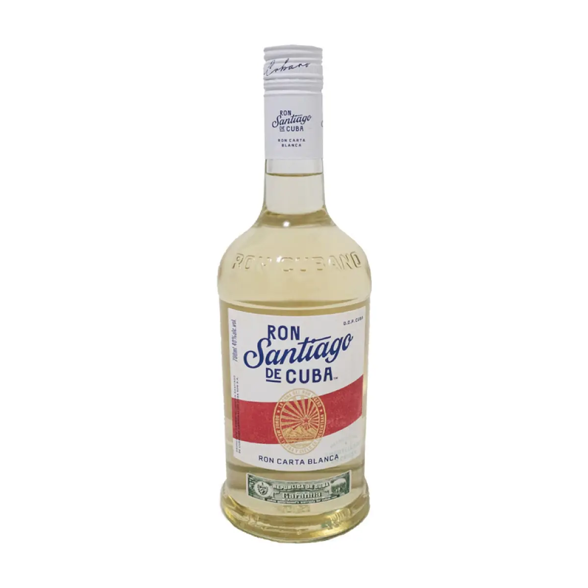 Ron carta blanca 40 % vol Santiago de Cuba (700 ml)