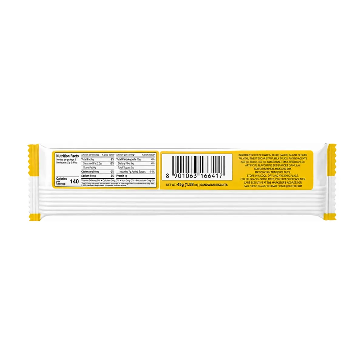 Galletas sándwich con crema sabor vainilla Nutro (45 g / 1.58 oz) - Thumbnail 2