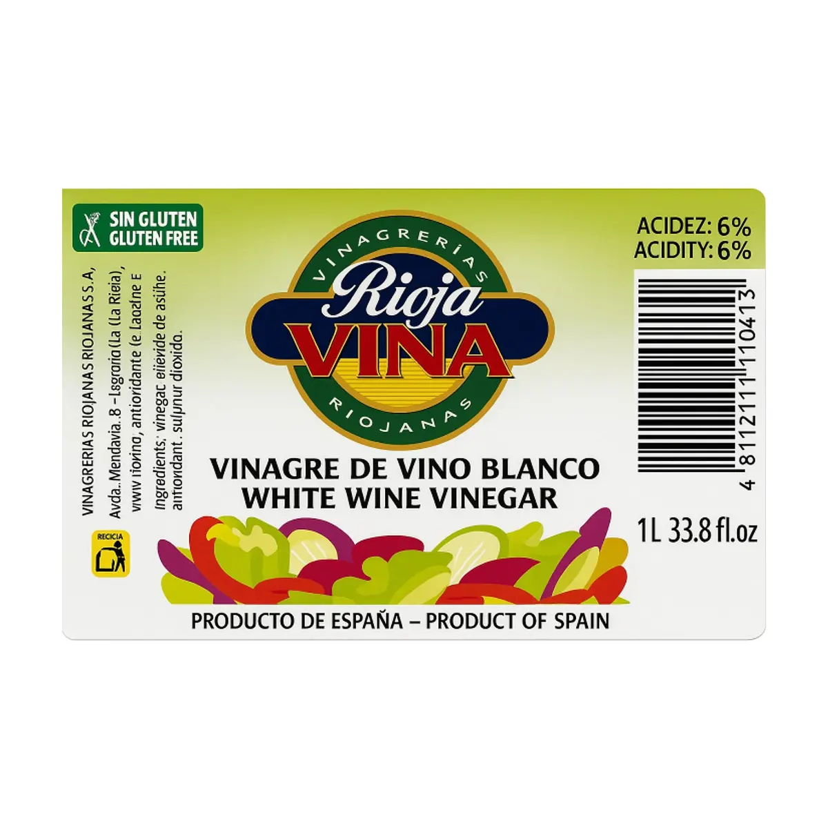 Vinagre de vino blanco Riojavina (1 L) - Thumbnail 2