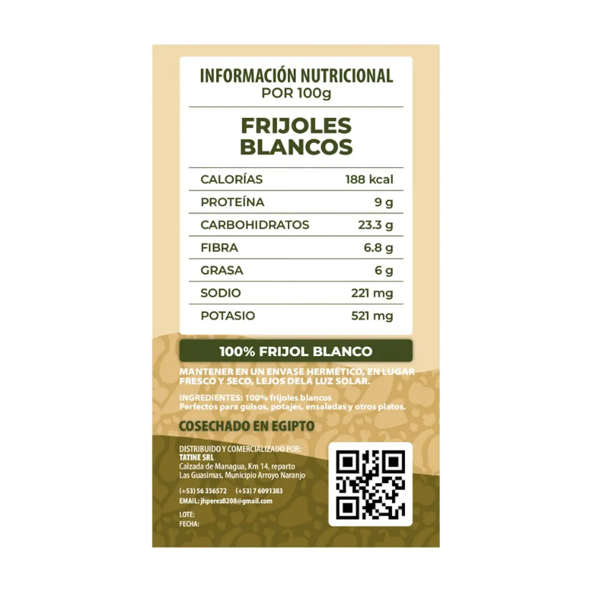 Frijoles blancos Campo Vivo (3 x 1 kg / 2.2 lb) - Thumbnail 3
