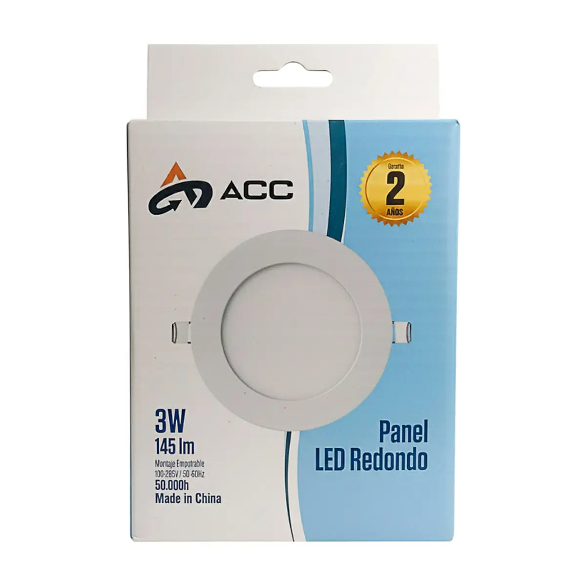 Panel LED redondo empotrable de 3W ACC - Miniatura 2