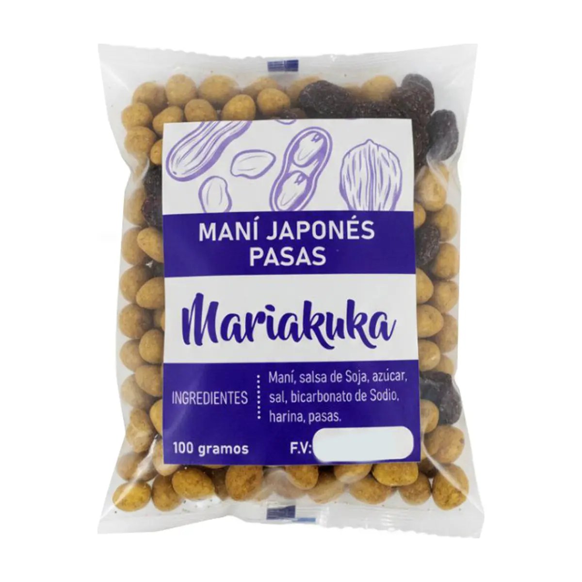 Maní japonés con pasas Mariakuka (100 g / 3.53 oz)