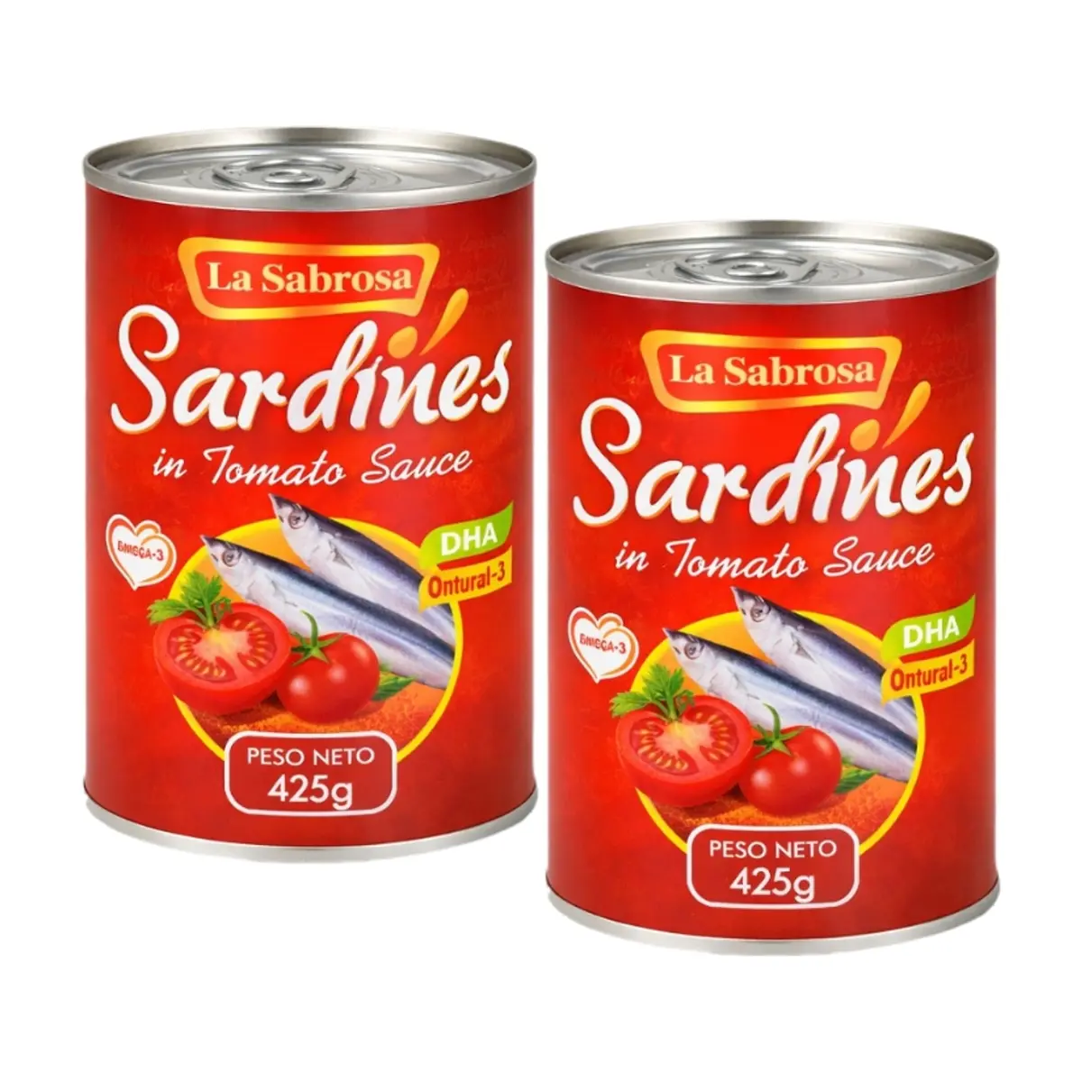 Sardina en salsa de tomate La Sabrosa (2 x 425 g / 14.99 oz)