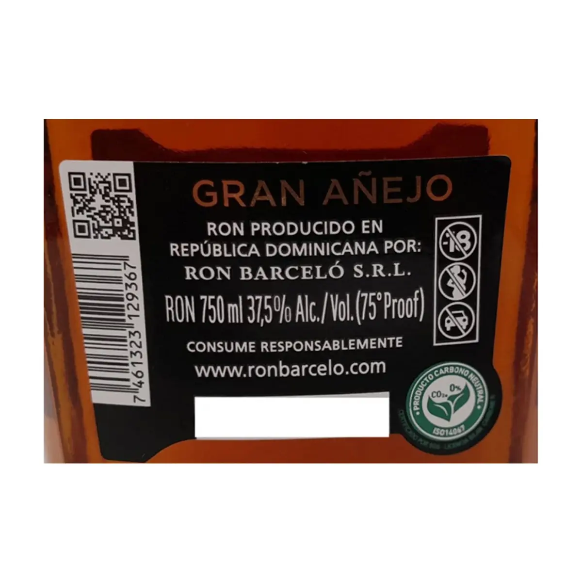 Ron Gran Añejo Barceló (750 ml) - Thumbnail 3