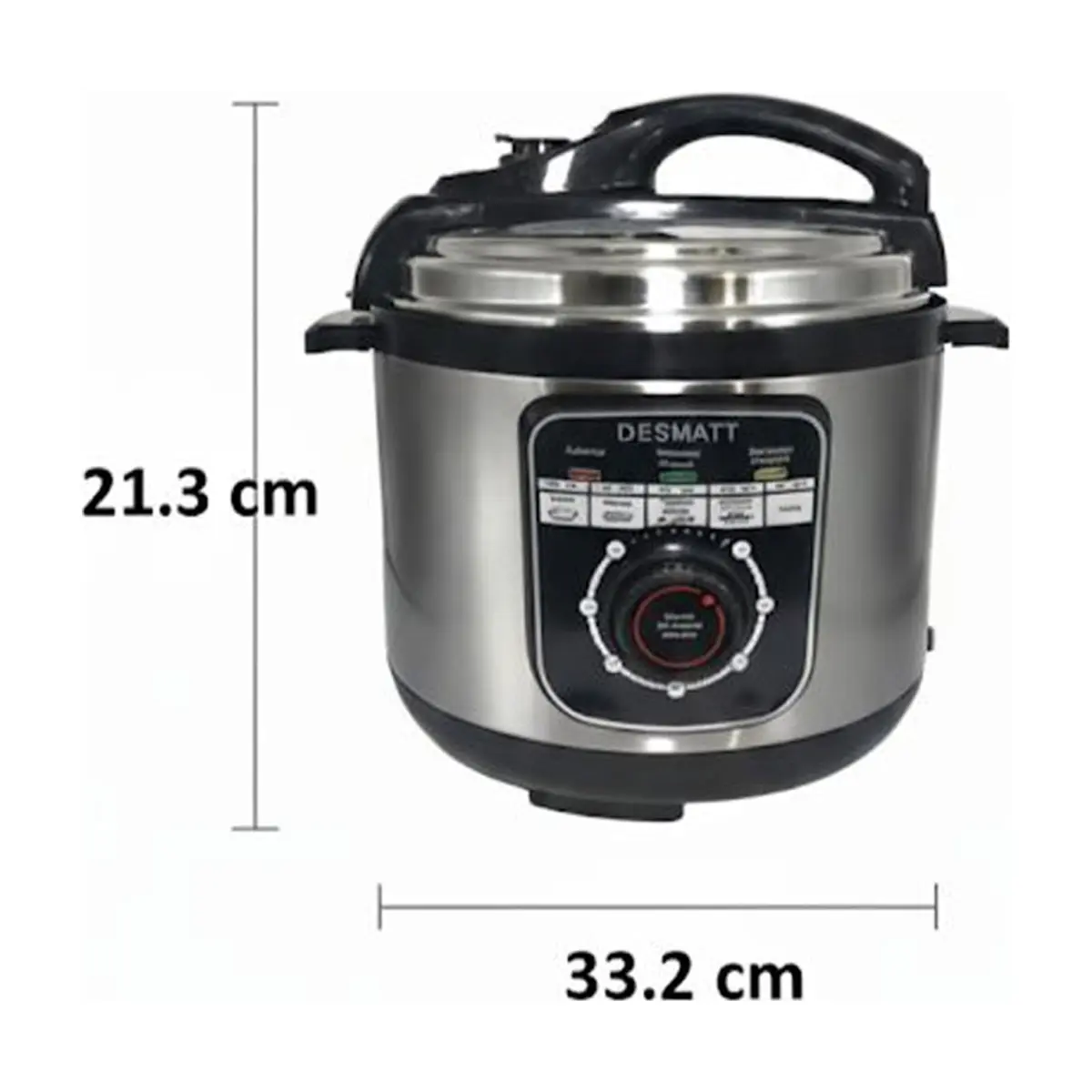 Olla de presión eléctrica -reina- 5 L Desmatt KPC-050 - Miniatura 5