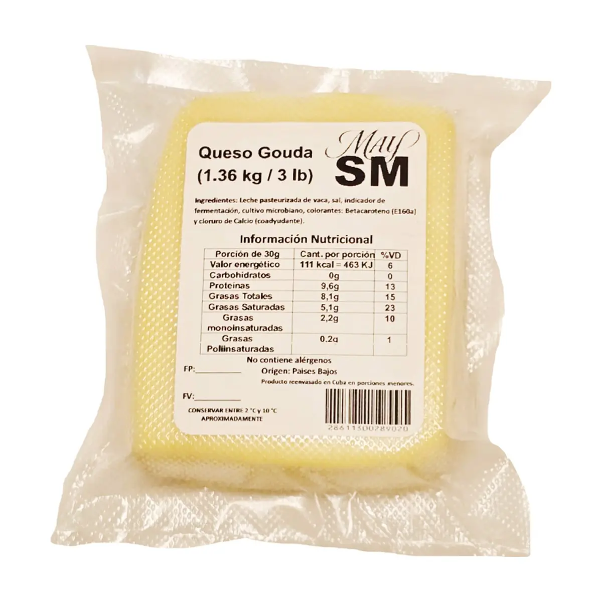 Queso gouda May SM (1.36 kg / 3 lb) - Thumbnail 3