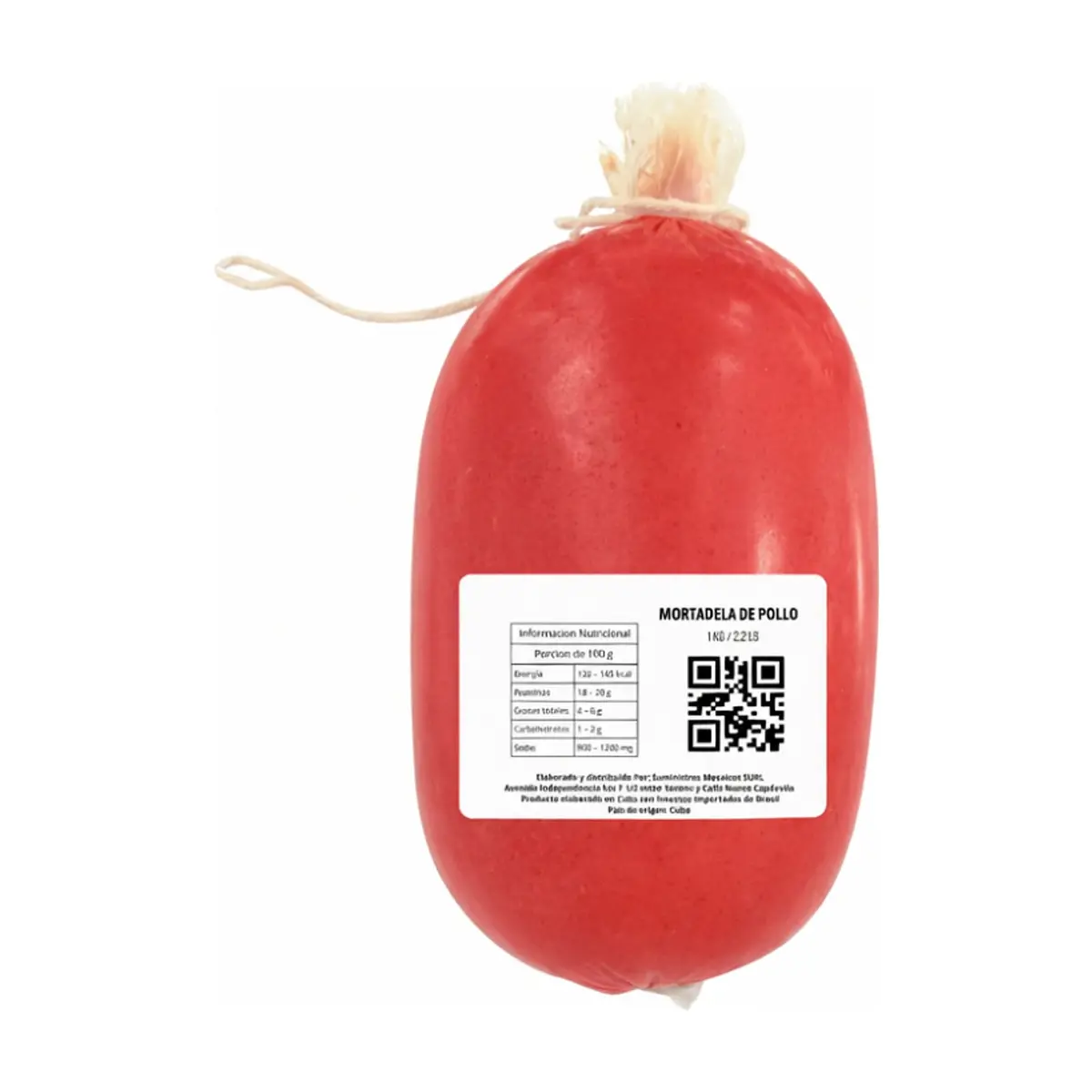 Mortadela de pollo Yunque (1 kg / 2.2 lb) - Thumbnail 4
