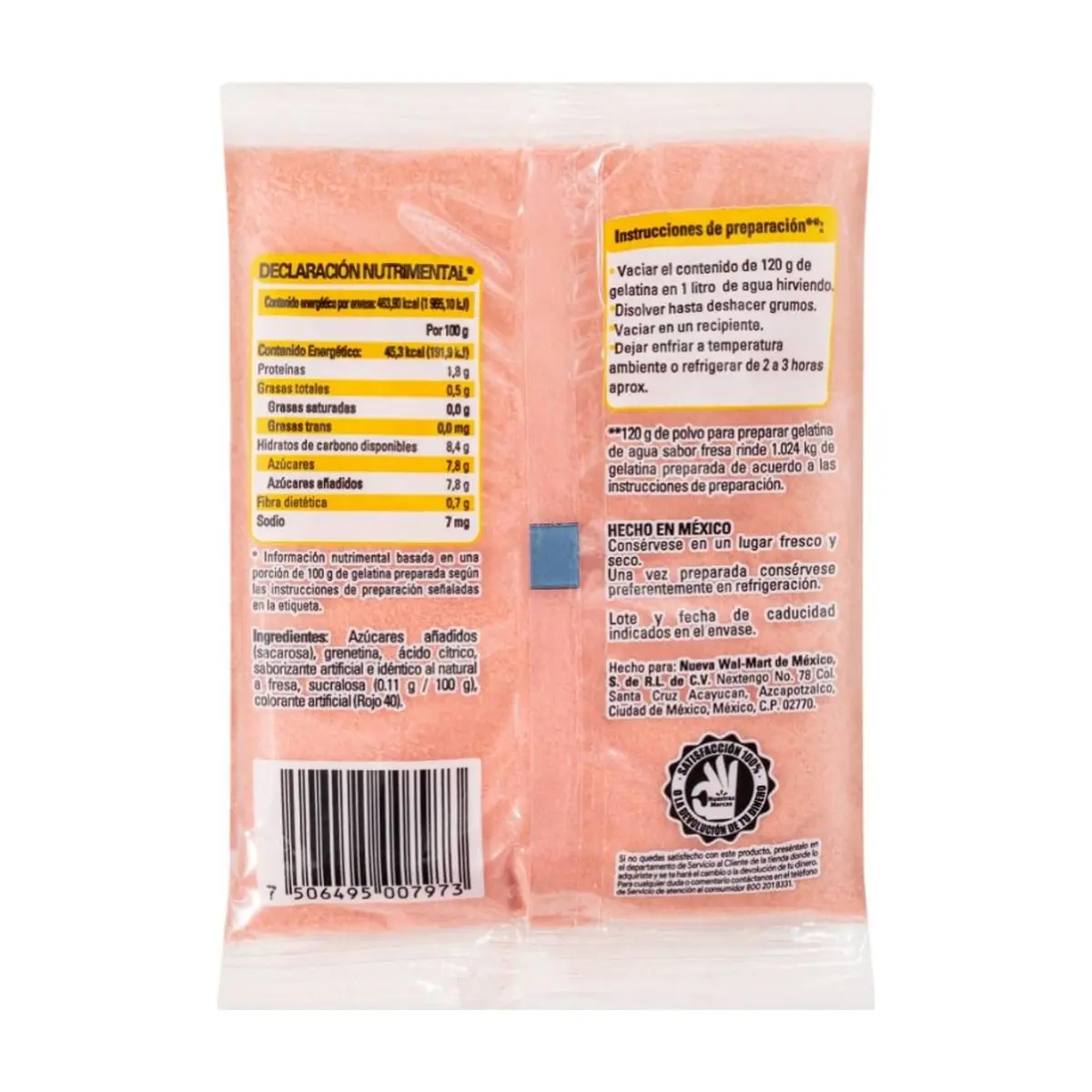 Gelatina de fresa Aurrera (120 g / 4.2 oz) - Thumbnail 6