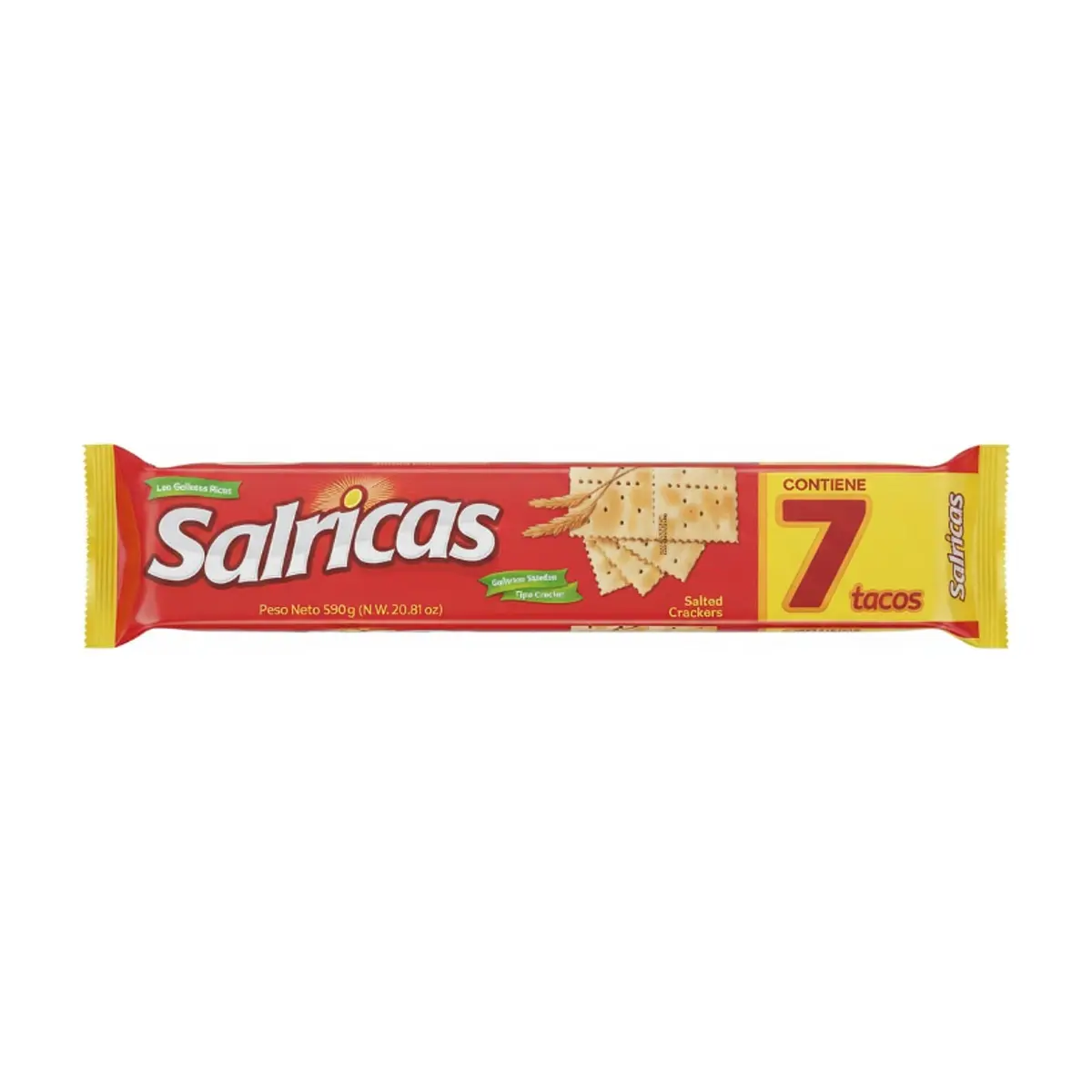 Galleta de soda Salrica 7 tacos (590g / 20.81oz)
