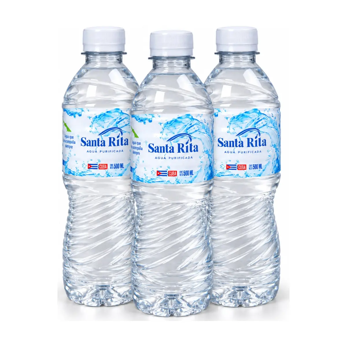 Agua purificada Santa Rita (3 x 500 ml)