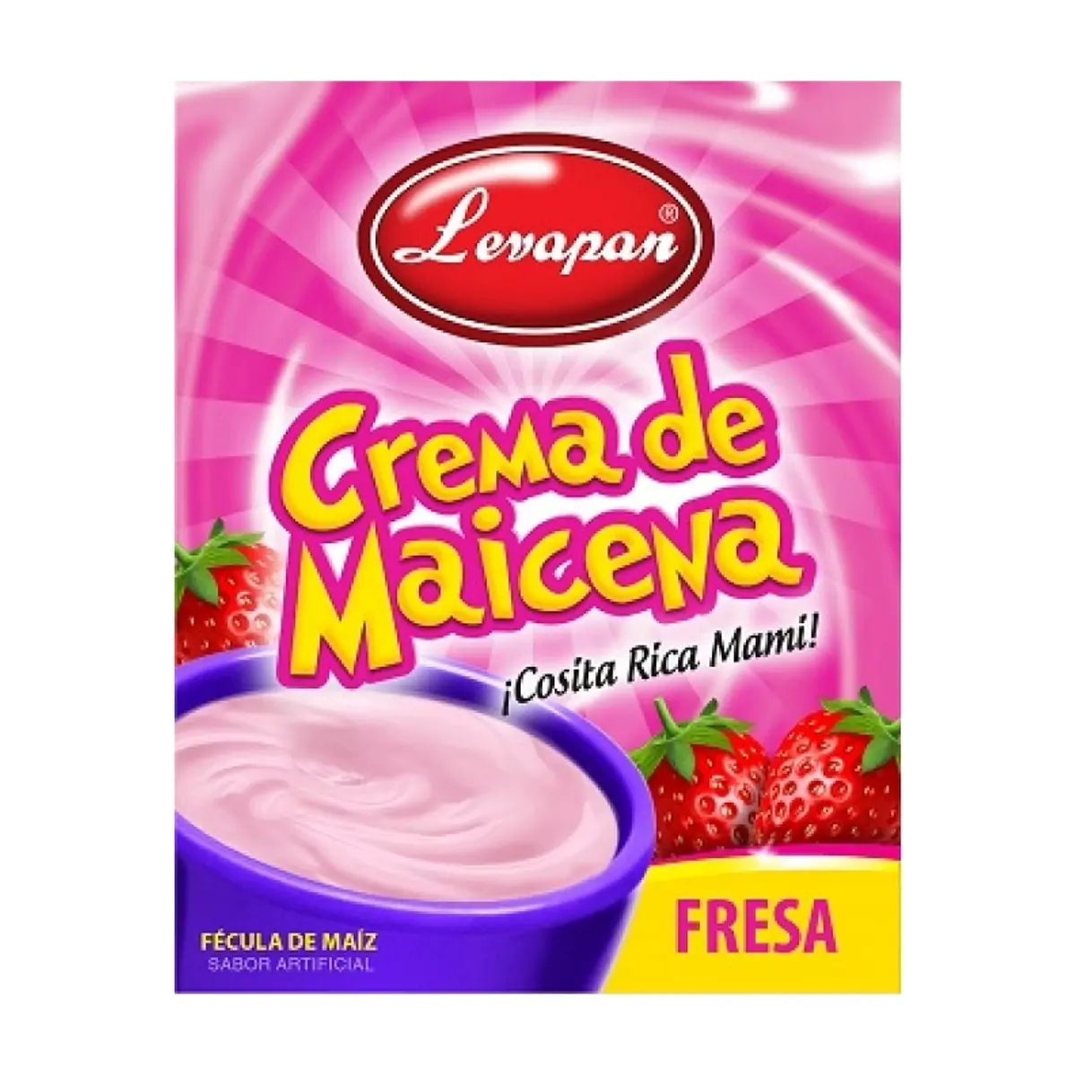 Crema de maicena sabor fresa Levapan (47 g / 1.65 oz) - Thumbnail 5