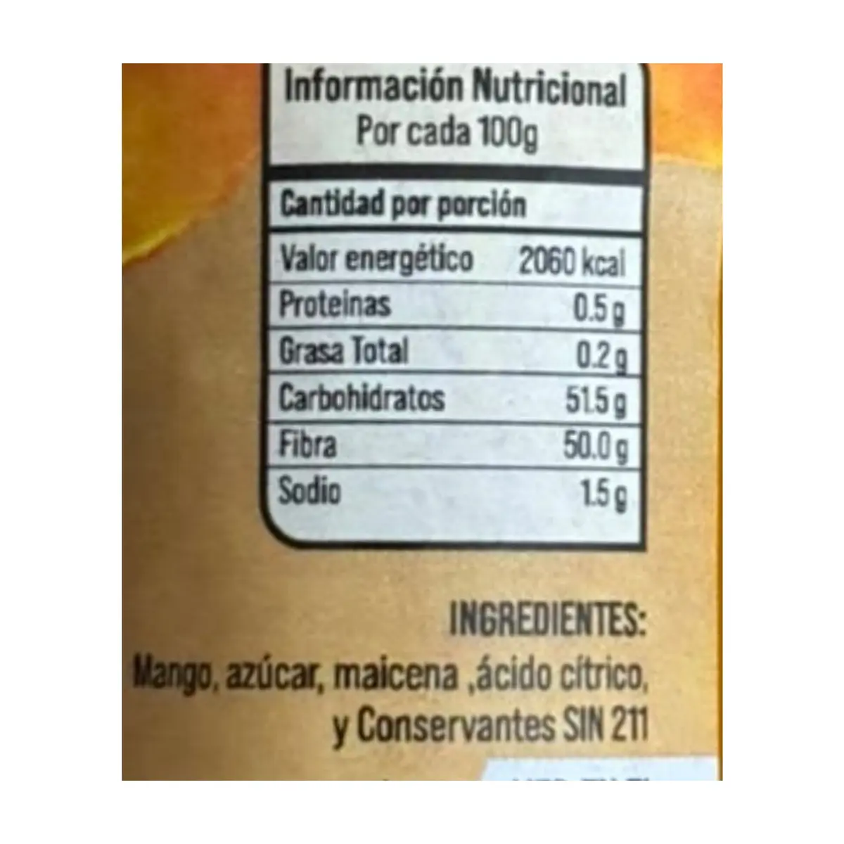 Mermelada de mango El Roble (1 kg / 2.2 lb) - Thumbnail 2