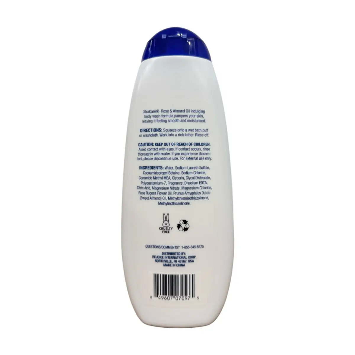 Gel de baño con aceite de rosa y almendra para una piel suave XtraCare (500 ml) - Thumbnail 2
