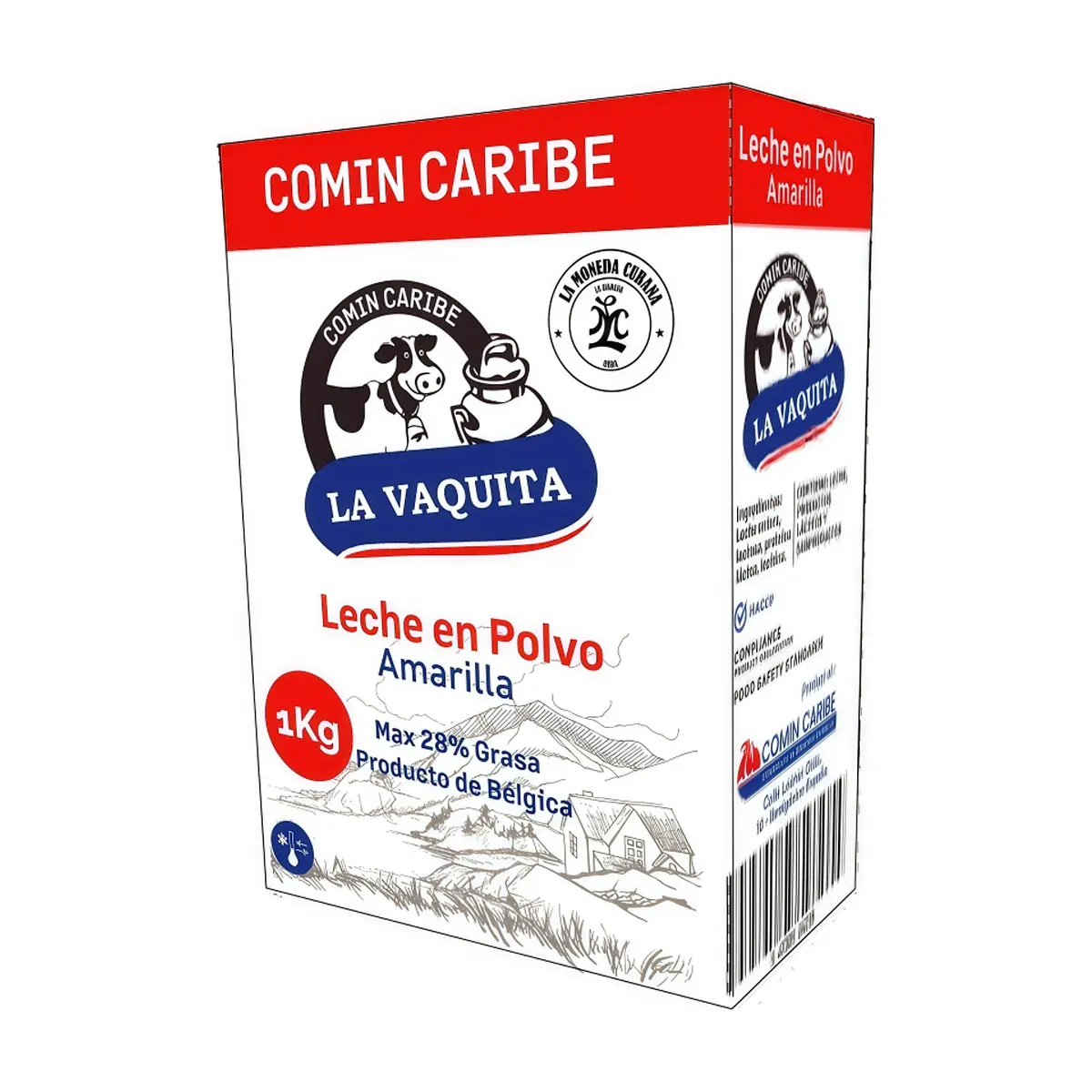 Leche en polvo amarilla La Vaquita (1 kg / 2.2 lb)