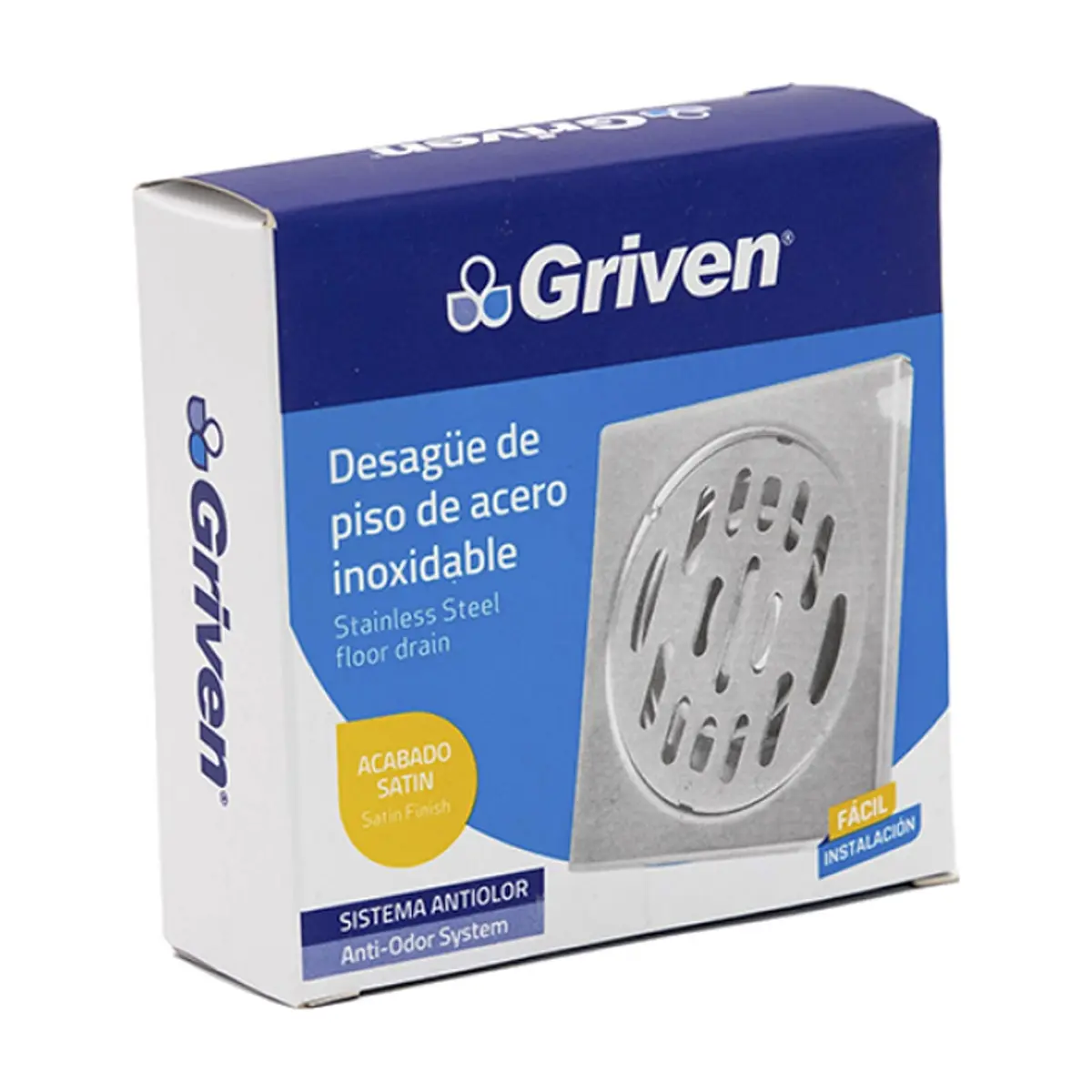 Desagüe de piso de acero inoxidable con trampa anti olor Griven - Thumbnail 2