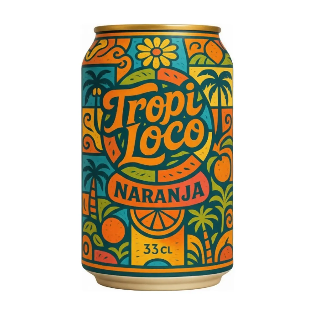 Refresco gaseado de naranja Tropi Loco (330 ml) - Miniatura 1